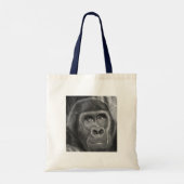 Gorilla sucking fingers Tote bag2 指しゃぶりのゴリラトートバッグ トートバッグ (裏面)