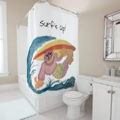 Gorilla Surfer シャワーカーテン (インサイチュ)