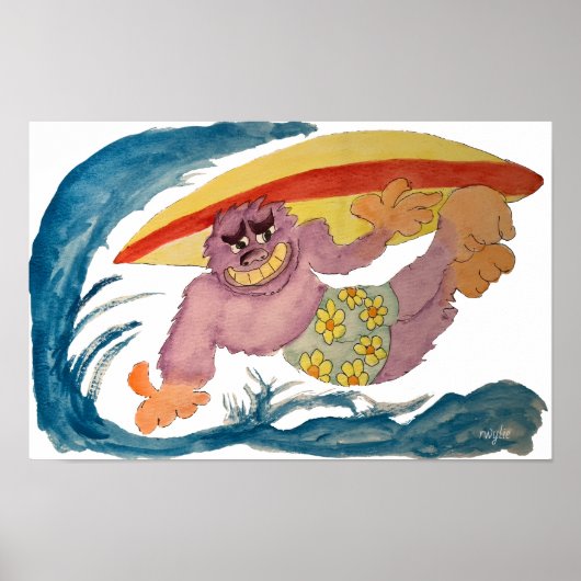 Gorilla Surfer ポスター (正面)