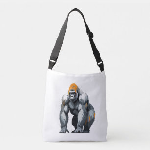 Gorilla Vector Art with 鮮やか Colors クロスボディバッグ