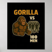 Gorilla vs 100 men epic battle ポスター (正面)