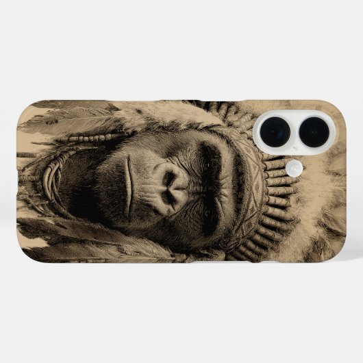 Gorilla War Bonnet Case-Mate iPhoneケース (裏面 (横))