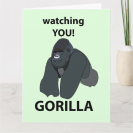 Gorilla Watching You おもしろい Gorilla カード