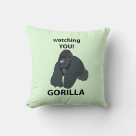 Gorilla Watching You おもしろい Gorilla クッション