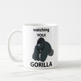 Gorilla Watching You おもしろい Gorilla コーヒーマグカップ