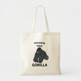 Gorilla Watching You おもしろい Gorilla トートバッグ