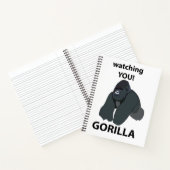 Gorilla Watching You おもしろい Gorilla ノートブック (内部)
