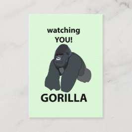 Gorilla Watching You おもしろい Gorilla 名刺