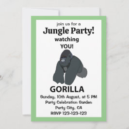 Gorilla Watching You おもしろい Gorilla 招待状