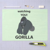 Gorilla Watching You おもしろい Gorilla 薄葉紙 (クラフト)