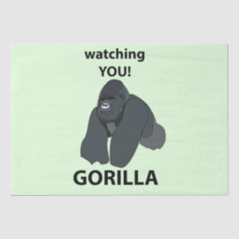 Gorilla Watching You おもしろい Gorilla 薄葉紙