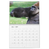 Gorillas als Kalender カレンダー (3月 2027)