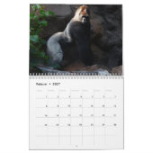 Gorillas als Kalender カレンダー (2月 2027)
