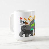 Gorillas at Work コーヒーマグカップ (正面左)