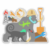 Gorillas at Work シール (正面)