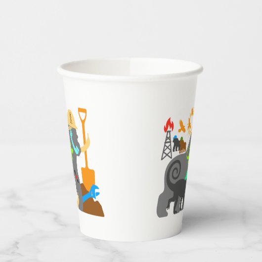 Gorillas at Work 紙コップ (左)