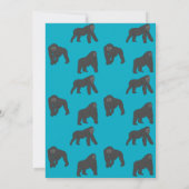 Gorillas Happy Birthday 招待状 (裏面)