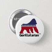 Gorillatarianボタン 缶バッジ (正面&裏面)