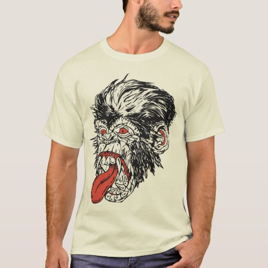 gorille tattoo old school tシャツ (正面)