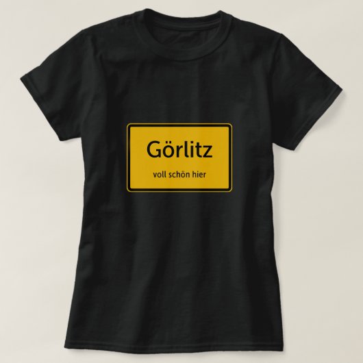 Görlitz Damen Frauen T-Shirt Tshirt Shirt Tシャツ (デザイン正面)