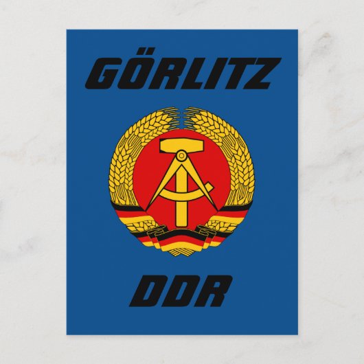Gorlitz, Deutsche Demokratische Republik DDR シーズンポストカード (正面)