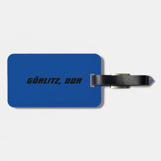 Gorlitz, Deutsche Demokratische Republik DDR ラゲッジタグ (裏面横)