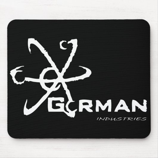 Gormanの企業の黒いマウスパッド マウスパッド (正面)