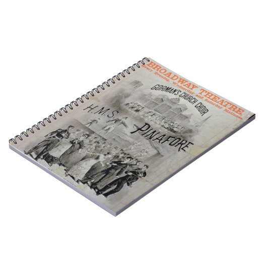 GormanのCによって行われる「HMSエプロン」ののためのポスター ノートブック (左側)