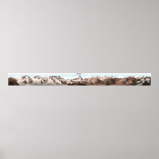 GORNERGRATスイスアルプス360°ポスター ポスター (正面)