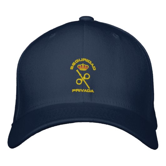 Gorra Bordada Seguridad Privada España 刺繍入りキャップ (正面)