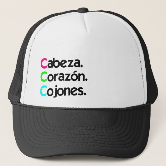 Gorra "Cabeza Corazón Cojones" キャップ (正面)