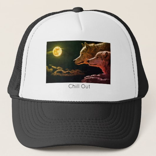 Gorra De Camionero Wolf Life Style  trending produ キャップ (正面)