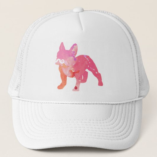 Gorra de dama, gorra fashion, bulldog frances キャップ (正面)
