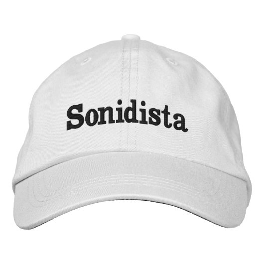 Gorra Sonidista 刺繍入りキャップ (正面)