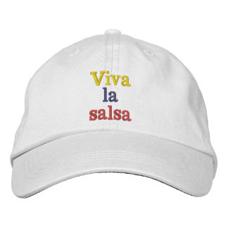Gorra viva la salsa 刺繍入りキャップ