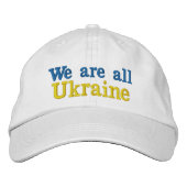Gorra We are all Ukraine 刺繍入りキャップ (正面)