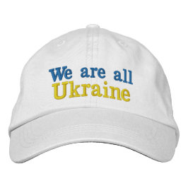 Gorra We are all Ukraine 刺繍入りキャップ