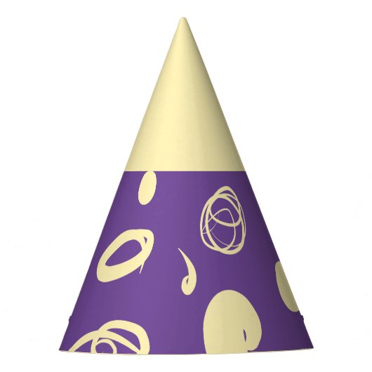 Gorro De Fiesta線形パターンとスポットデザインP パーティーハット (正面)