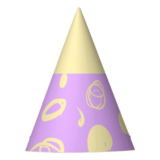 Gorro De Fiesta線形パターンとスポットデザインP パーティーハット (正面)