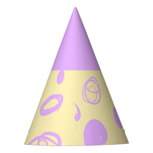 Gorro De Fiesta線形パターンとスポットデザインP パーティーハット (正面)