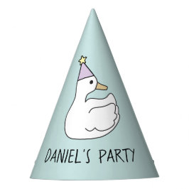 Gorro de papel con pato パーティーハット
