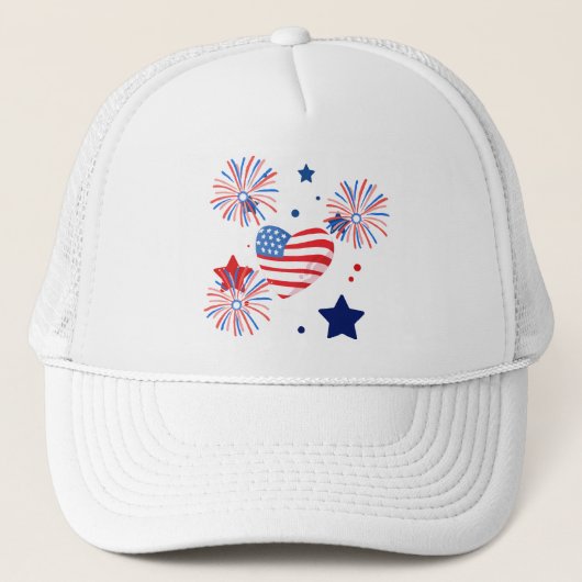 gorro para mujer para 4 de julio キャップ (正面)
