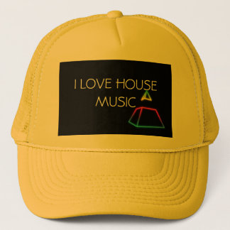 Gorros para djs i love house music キャップ