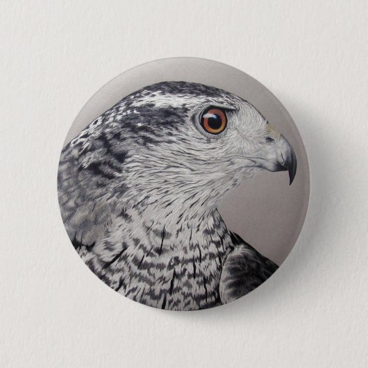 Goshawkボタン 缶バッジ (正面)