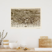 Goshen, NYパノラママップ – 1922 ポスター (キッチン)