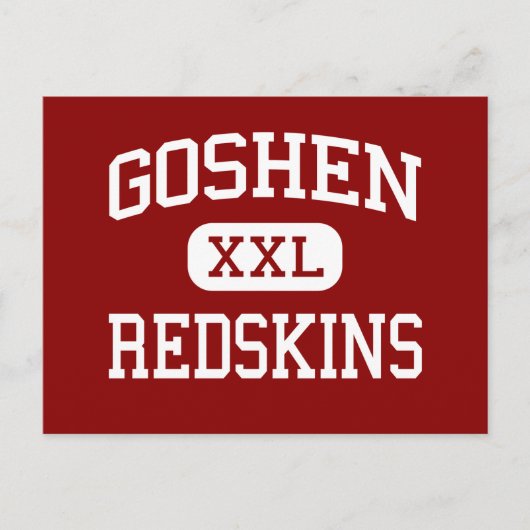 Goshen - Redskins – 高校 – Goshen Indiana ポストカード (正面)