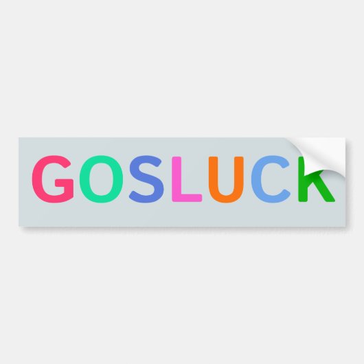 GOSLUCKのバンパーステッカー バンパーステッカー (正面)