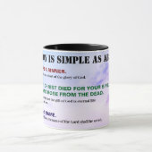 Gospel ABC'S of Salvation Christian KJV Bible マグカップ (中央)