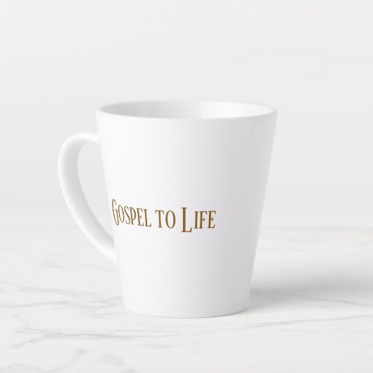 Gospel to Life Mug カフェラテマグ (左アングル)