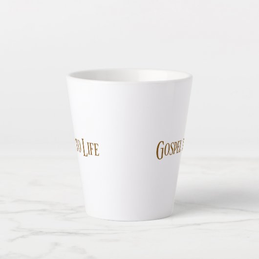Gospel to Life Mug カフェラテマグ (正面)